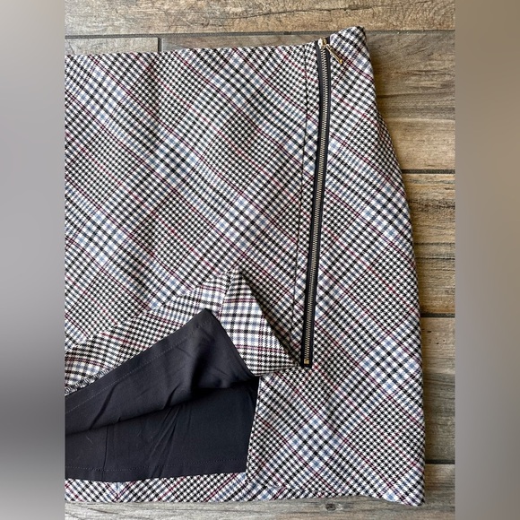 White House Black Market Women's Skirt Plaid Multicolor Size 14 - Picture 5 of 10